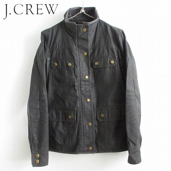 J.CREW モーターサイクル コットン ジャケット 黒 レディース-S ブラック トライアルマスターやインターナショナル似 d144 - 札幌  ビンテージ 古着屋 BRIDGE（ブリッジ） ビンテージ古着 通販サイト | オンラインストア