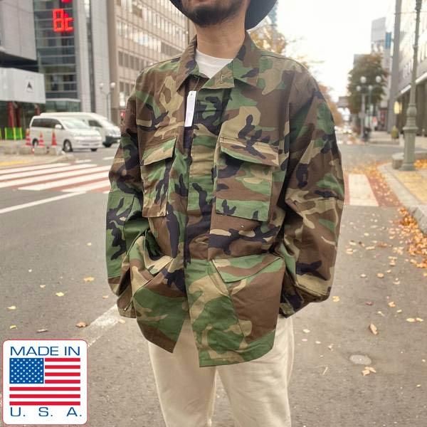 90s 米軍 USAF ウッドランドカモ 迷彩 BDU ミリタリージャケット