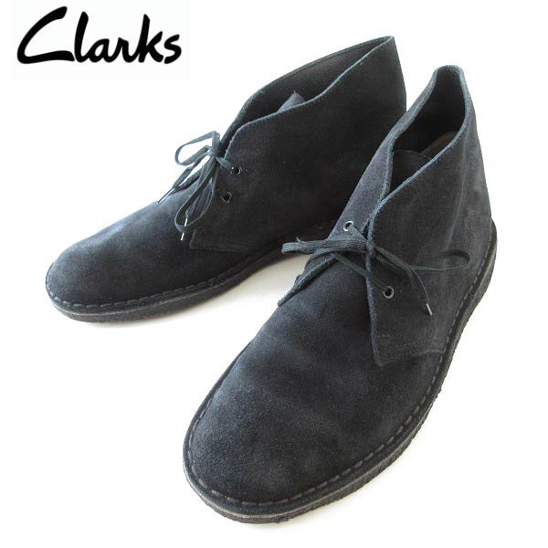 Clarks クラークス ORIGINALS デザートブーツ スエード 黒 27.5cm チャッカブーツ メンズ 靴 d132
