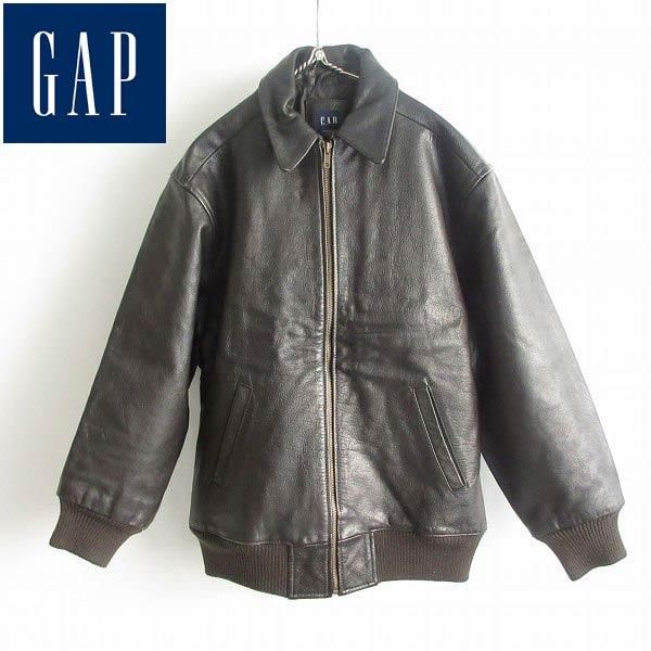 10,810円90s OLD GAP レザージャケット　ブラウン