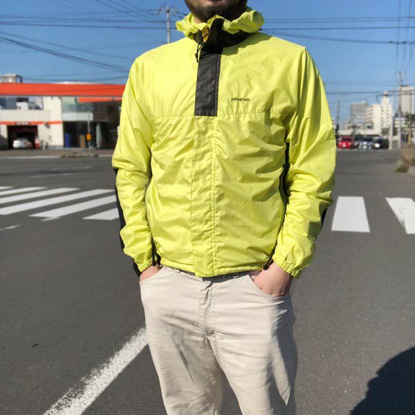 patagonia パタゴニア 自転車用 サイクルジャケット 黄色系×黒【S】サイクリング ロード D143