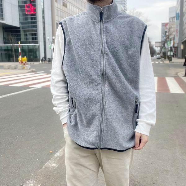 90s GAP オールドギャップ フリース ベスト グレー系 XL 90年代 ビッグ