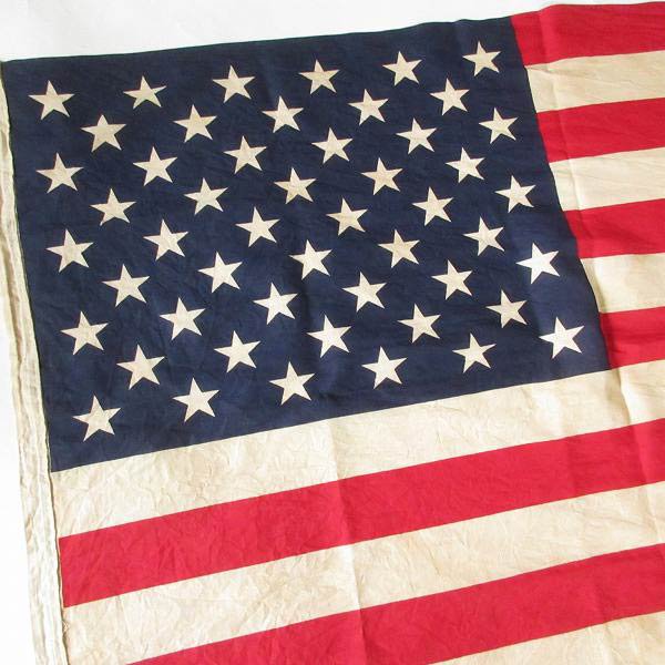 アメリカ 星条旗 50星 国旗 コットン フラッグ 91cm×137cm 店舗什器 ディスプレイ ガレージ 写真スタジオ ビンテージ D147