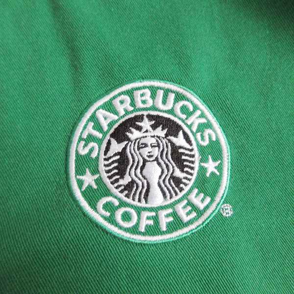 希少 旧ロゴ STARBUCKS COFFEE スターバックス エプロン 緑系 アメリカ