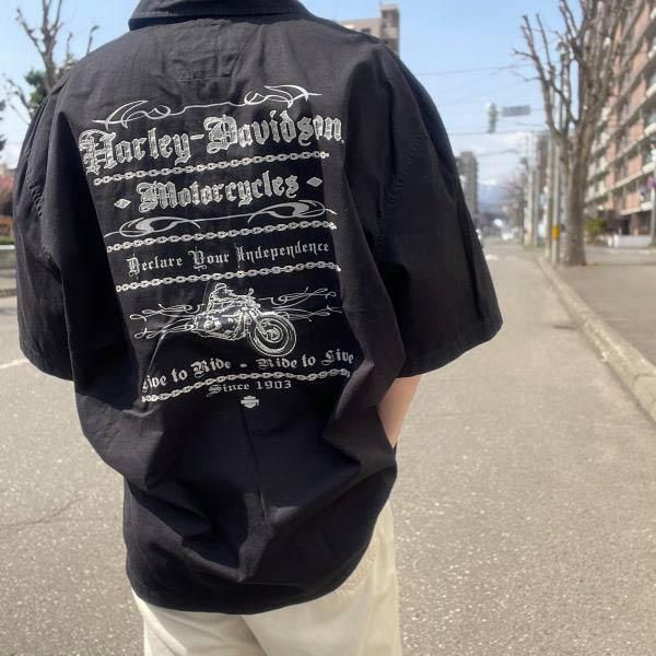 ビックサイズ 半袖 ストリート ブラック 2XL