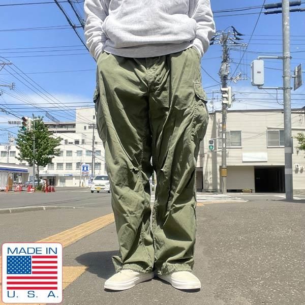 60s～ USA製 実物 米軍 ジャングルファティーグ パンツ 5th XL-R