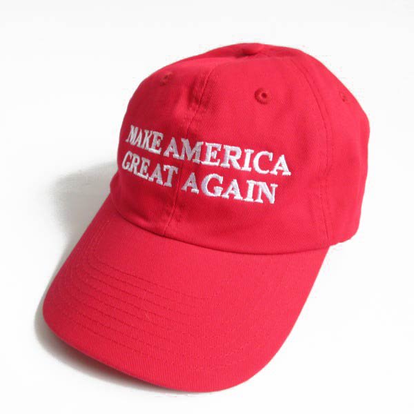 希少 2016, 2020トランプ 大統領選挙 MAKE AMERICA GREAT AGAIN ベースボール キャップ 赤系 帽子 D148