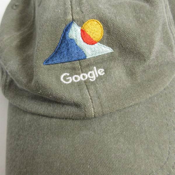 希少 Google 企業物 ベースボール キャップ オリーブ系 グーグル アドバタイジング Hit Wear 帽子 D148