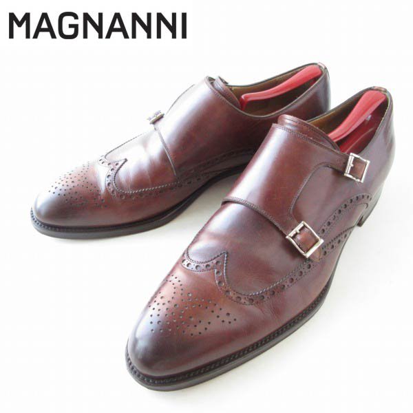 MAGNANI ウイングチップ ダブルモンク-