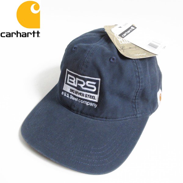 新品 Carhartt カーハート BRS 企業物 コットン キャップ 紺系