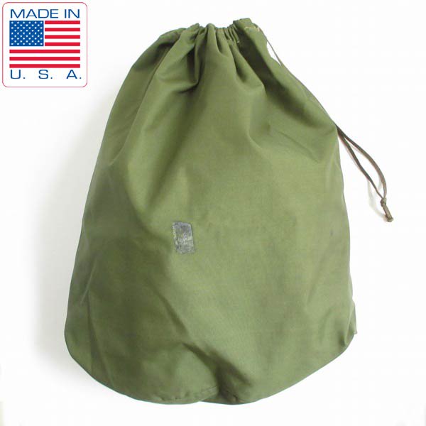 60s USA製 KELTY Pack ナイロン スタッフバッグ 緑系 バッグインバッグ ポーチ 巾着 アメリカ製 ビンテージ D148