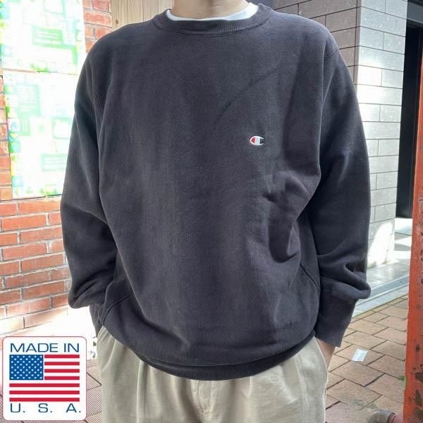 【レア】リバースウィーブ　ブラック　９０Ｓ　ＸＬ　ＵＳＡ製　袖目無しトップス