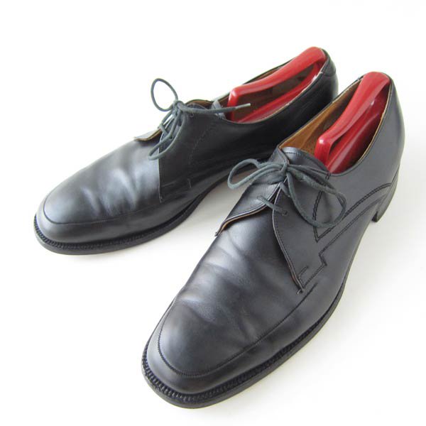 英国製 Barker Uチップ ダービー ドレスシューズ 黒 28cm スクエアトゥ レザー メンズ 靴 d98