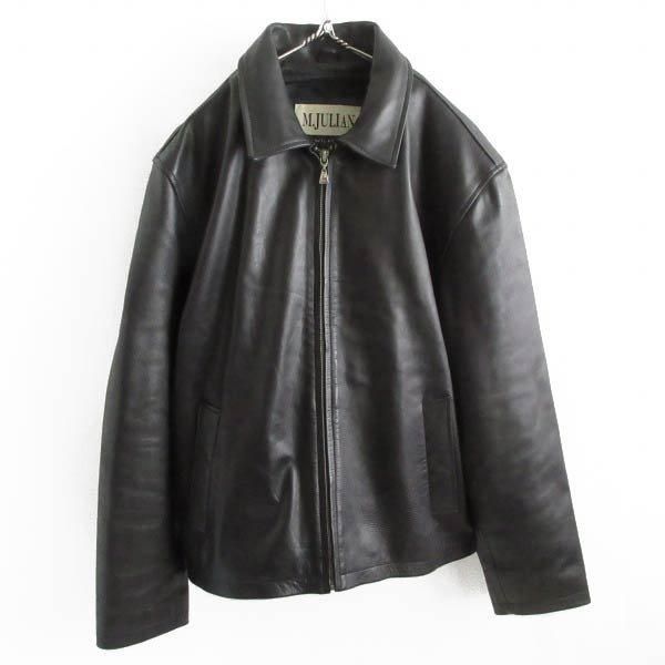 90s WILSONS LEATHER M.JULIAN 短丈 レザー ジャケット 黒 L ショート ...