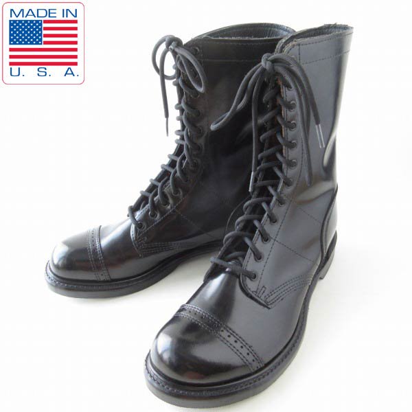USA製 実物 米軍 ミッキーマウスブーツ 黒 10W 幅広28cmSIZE - 靴