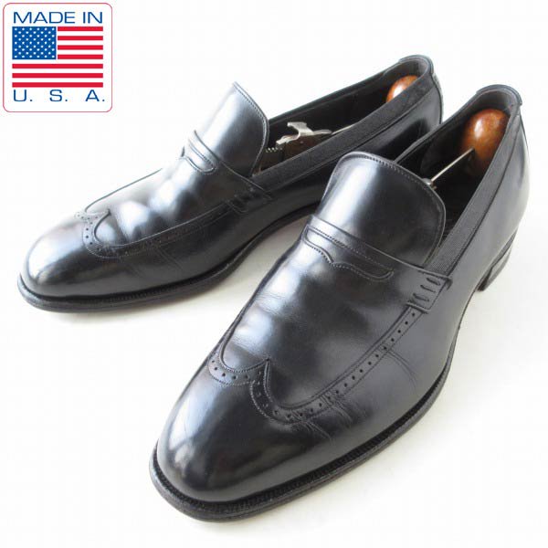 USA製USA製 デッド 新品 6.5E G.H.BASS ペニー ローファー 革靴 黒