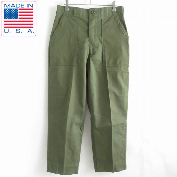 80s USA製 米軍 ベイカーパンツ | 実寸W31 緑系 OG-507 TROUSERS 