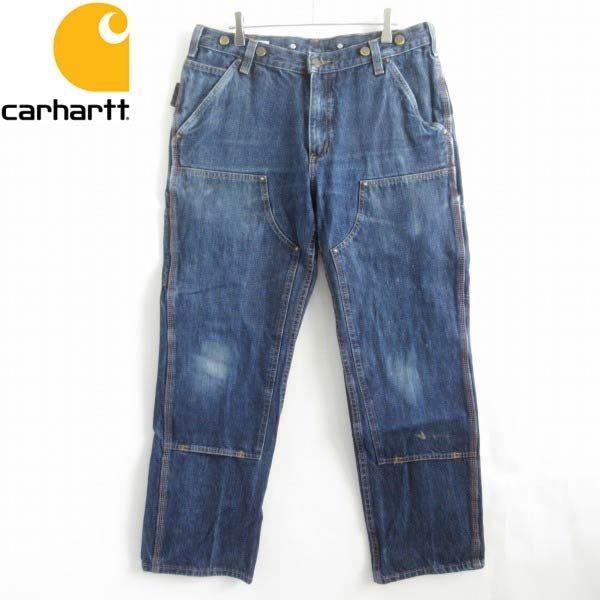 希少 carhartt ダブルニー ペインターパンツ | インディゴ ...