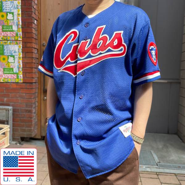 MLB Cubs カブス ベースボールシャツ XL | 青系 Majestic ダイヤモンドコレクション - 札幌 ビンテージ 古着屋  BRIDGE（ブリッジ） ビンテージ古着 通販サイト | オンラインストア