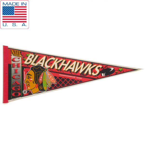 90s USA NHL CHICAGO BLACKHAWKS  ڥʥ  ֥åۡ ۥå ӥơ 90ǯ D149