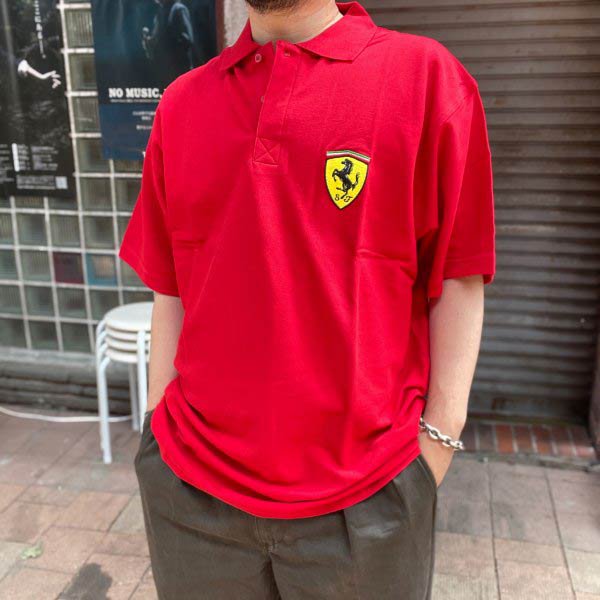 新品 Ferrari フェラーリ コットン 半袖 ポロシャツ | 赤系 XL - 札幌 ビンテージ 古着屋 BRIDGE（ブリッジ） ビンテージ古着  通販サイト | オンラインストア