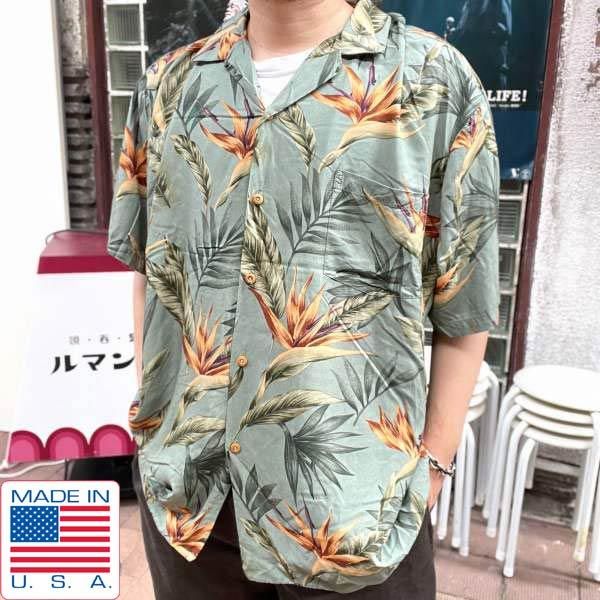 美品 USA製 PARADISE FOUND 極楽鳥花 レーヨン 半袖 アロハ | シャツ 2XL ボタニカル柄 XXL - 札幌 ビンテージ 古着屋  BRIDGE（ブリッジ） ビンテージ古着 通販サイト | オンラインストア