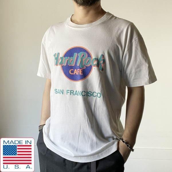 90s USA Hard Rock CAFE ե󥷥 ȾµT  L ʪ ɥХ ꥫ ӥơ D144