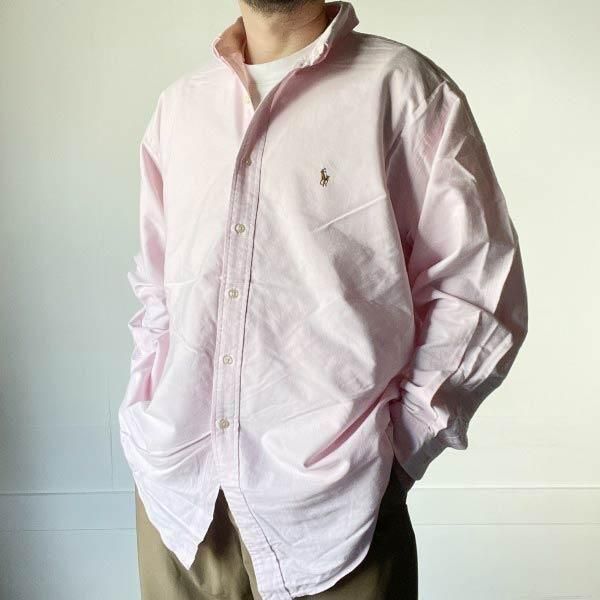 90s ե YARMOUTH åե ܥ Ĺµ ԥ󥯷 17-1/2 XL 礭 ӥơ D143