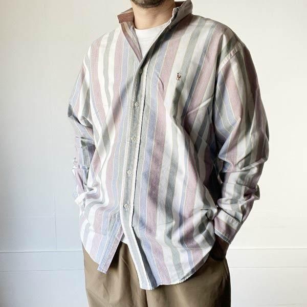 90s ե YARMOUTH ޥ ȥ饤 ܥ Ĺµ 16-1/2 ӥå Polo ݥ D147