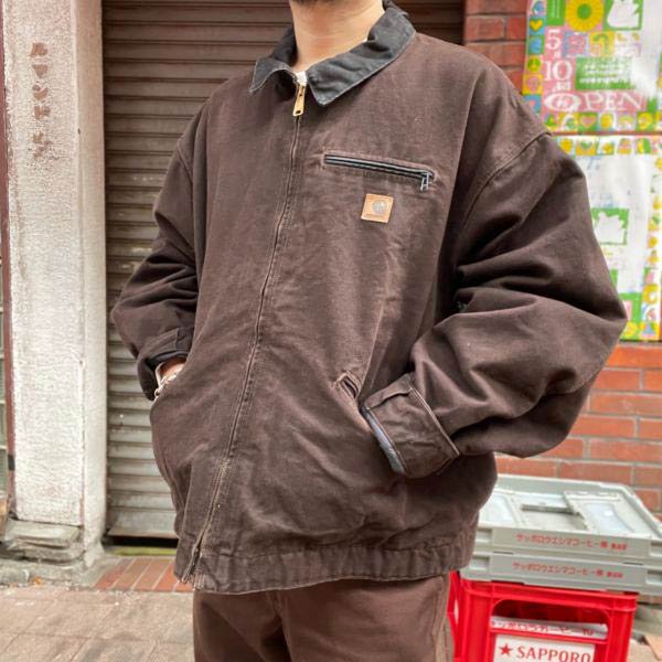  00s carhartt ǥȥ 㥱å DKB 5XL ֥饦 ɥȡ ϡ ǥåɥȥå ӥơ D150