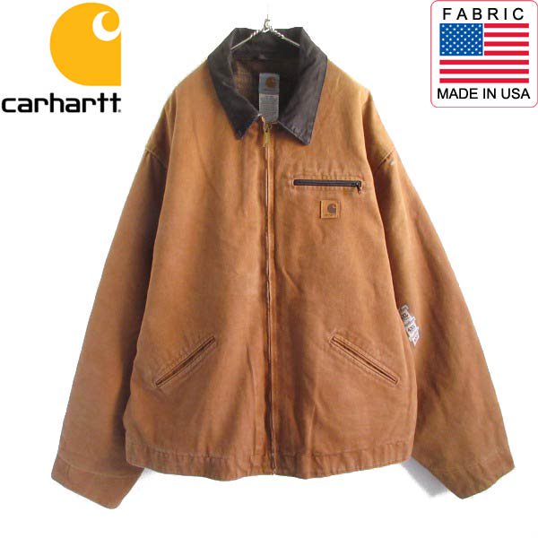  00s carhartt ǥȥ 㥱å BRN 4XL-TALL ֥饦 ɥȡ ϡ ǥåɥȥå ӥơ D150