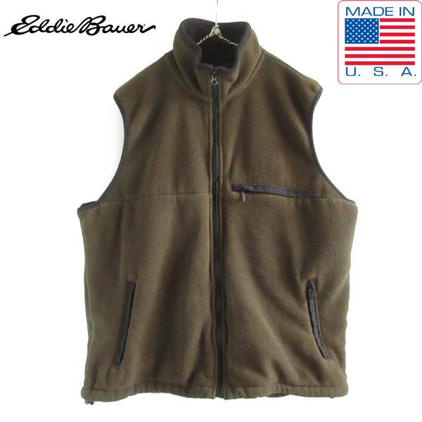 90s USA Eddie Bauer ݡƥå ե꡼ ٥ ꡼ַ L-TALL ǥХ ꥫ ӥơ D150