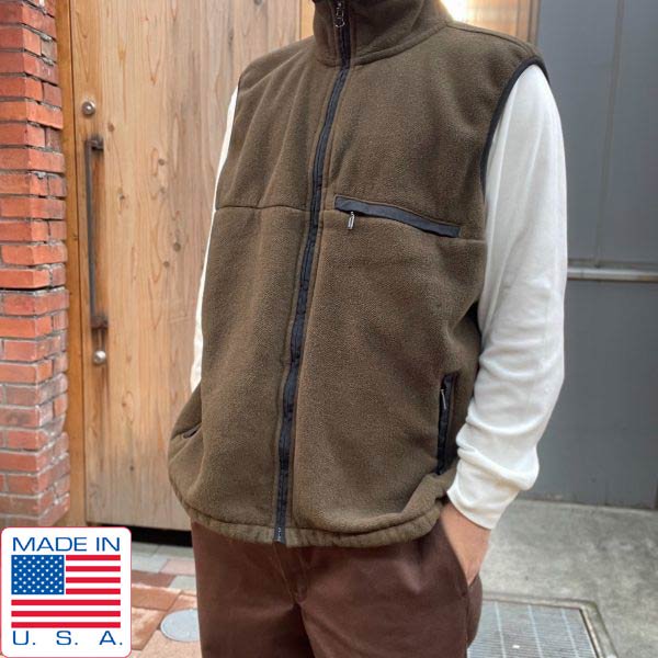 90s USA Eddie Bauer ݡƥå ե꡼ ٥ ꡼ַ L-TALL ǥХ ꥫ ӥơ D150