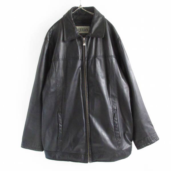 90s M.JULIAN WILSONS LEATHER 쥶 㥱å  XL ƥ󥰥饤ʡդ ֥å ץ ܳ D150