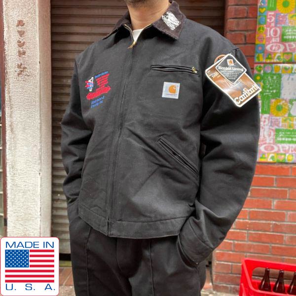  00s USA carhartt J01 BLK ǥȥ 㥱å  48R ϡ ʪ ꥫ ӥơ ǥåɥȥå D150