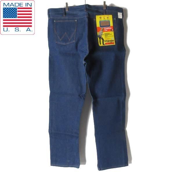 70s〜 デッドストック プリズン ビンテージ デニムパンツ 古着 USA製 新品 70s-80s USA製 MADEWELL フランネルライナー付き デニム