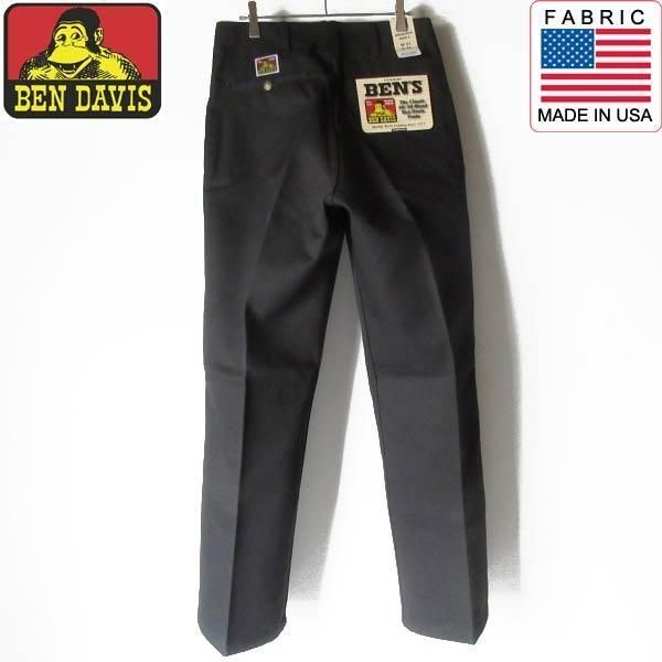 BEN DAVIS 90s USA製 フリスコワークパンツ ブラック W31