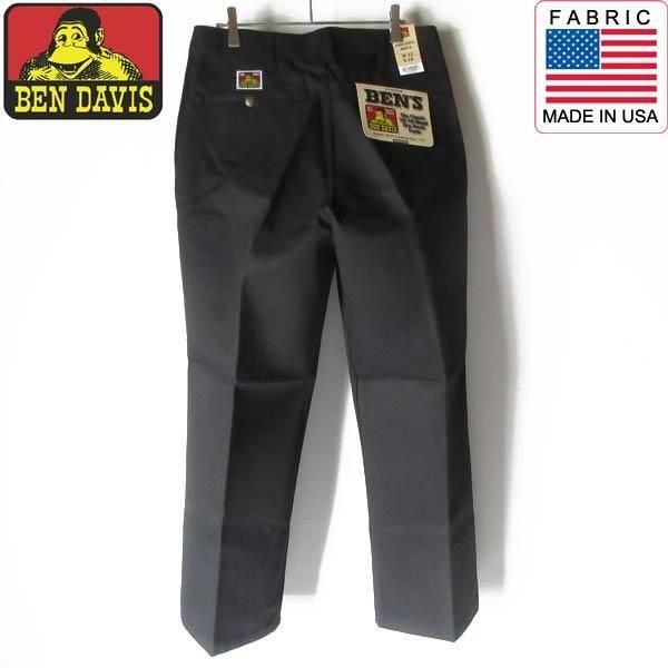 80sBEN DAVIS フリスコパンツUSA製 BEN DAVIS 80s USA製 フリスコパンツ ブラック サンフェード