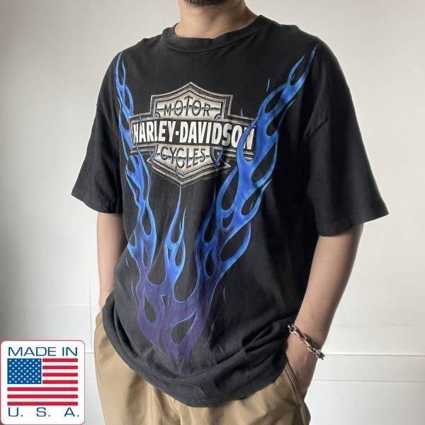 【00s】USA製　ハーレーダビッドソン　フレイム　イーグル　Tシャツ 90s 00s USA製 ハーレーダビッドソン Tシャツ フレイム イーグル
