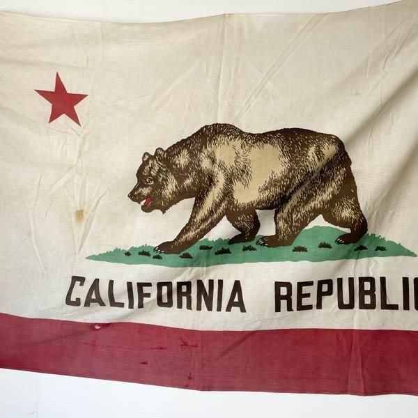 カリフォルニア州旗　ビンテージ カリフォルニア州旗 | USA製 - 札幌 ビンテージ 古着屋 BRIDGE