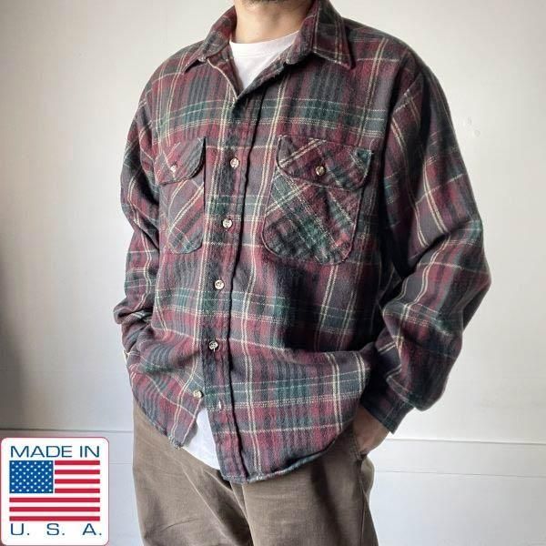 90s FIVE BROTHER ネルシャツ USA製 新品 90s USA製 ネルシャツ | チェック柄 - 札幌 ビンテージ 古着屋