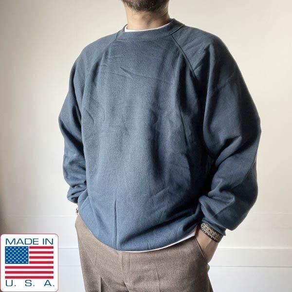 90s USA製 Hanes スウェット | XL 青緑系 - 札幌 ビンテージ 古着屋