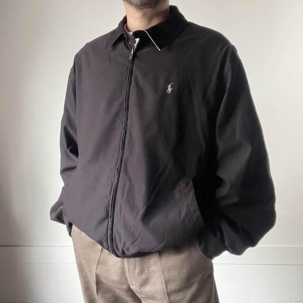 90s BISHOP ブラック×ベージュ スタジャン カナダ製 XLヴィンテージ 90s BISHOP ブラック×ベージュ スタジャン カナダ製 XL