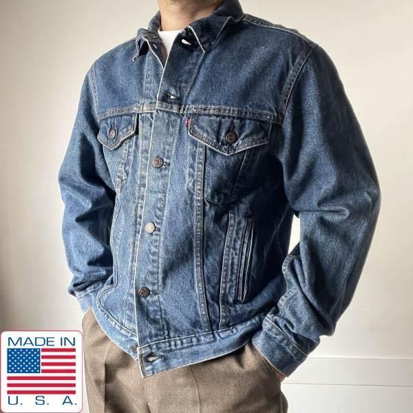 1988年製 USA製 リーバイス 71506 ロング丈 デニム ジャケット 42L 80s ビンテージ ジージャン 大きめサイズ アメリカ製 D152