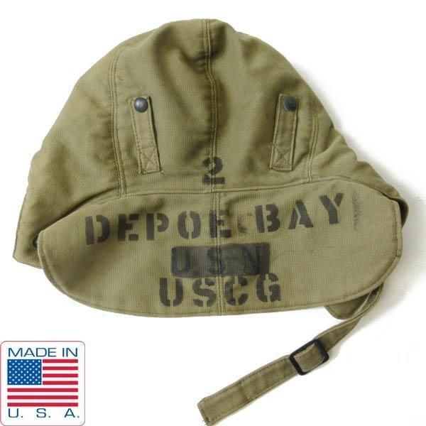 40s-50s USA製 実物 米軍 USCG US NAVY N-1 デッキキャップ 7-1/2 大きいサイズ NXsx 50246 USN アメリカ製 ビンテージ D152