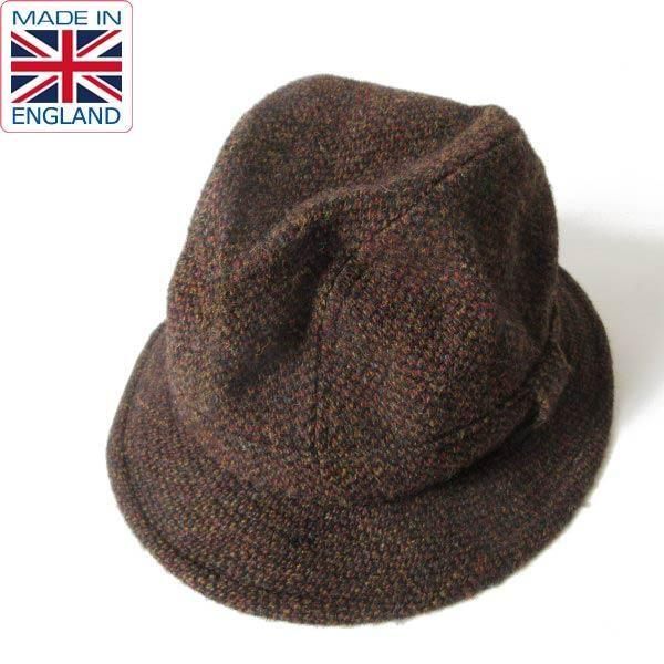 英国製 GLEN APPIN OF Scotland ハリスツイード ハット XXL ウール D151