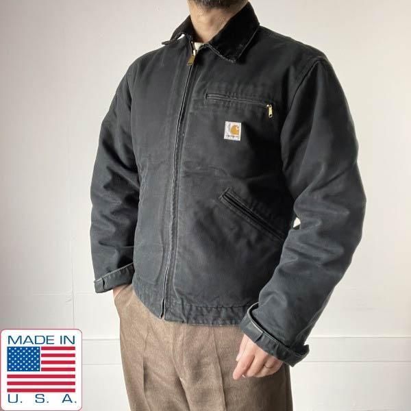 00s USA carhartt ǥȥ 㥱å  38R ֥å ϡ J01 BLK ꥫ ӥơ D152