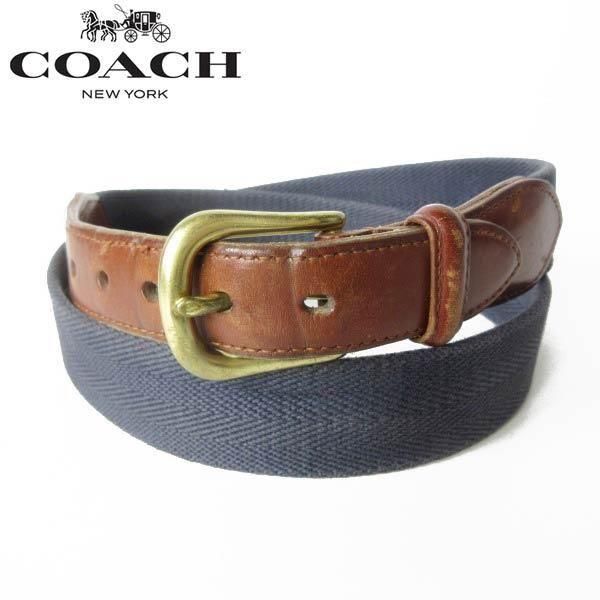 90s COACH   Хߥ쥶 ܥ٥ ɽ36/90cm W3336 ȴ ӥơ D91