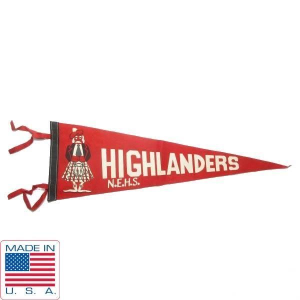 50s-60s USA N.E.H.S.HIGHLANDERS ե ڥʥ ǥץ쥤 ϥ ƥꥢ ꥫ ӥơ D128