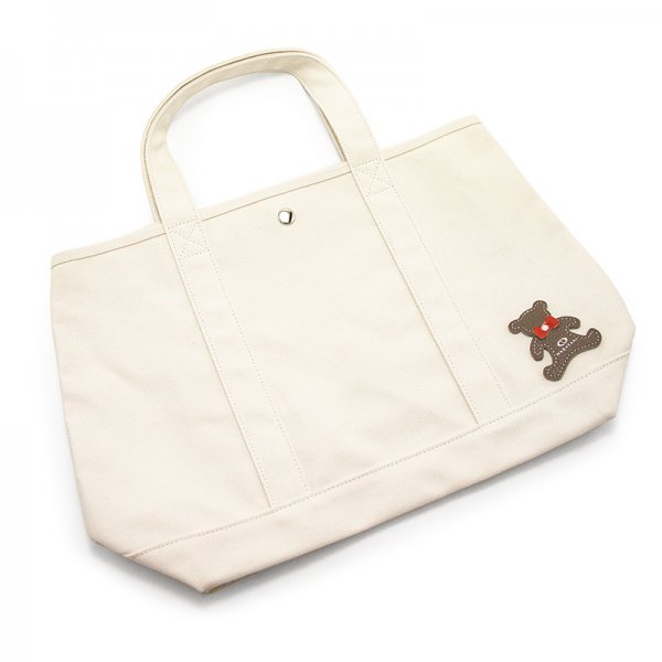 Tote 01 Ivory Eco 01k キャンバス地 帆布トートバッグ エコバッグ 日本製の本革バッグ Nagatani 公式オンラインショップ